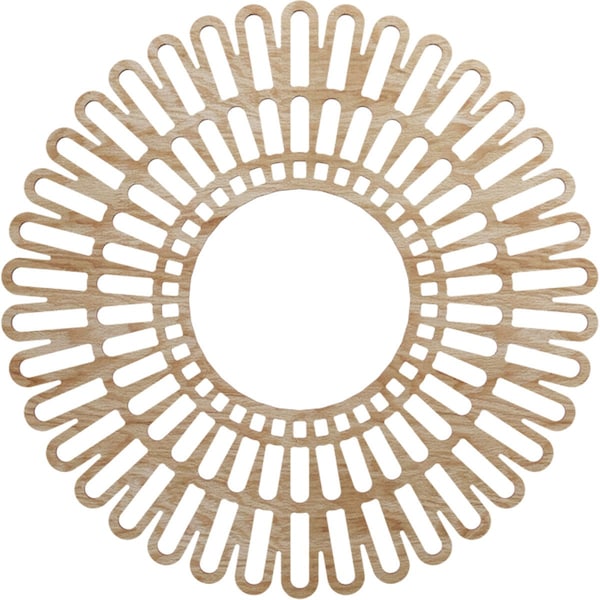 Ekena Millwork Cornelius Wood Fretwork Pierced Ceiling Medallion, Red Oak, 22"OD x 8 1/8"ID x 3/8"T CMWP22X0375CRRO - main